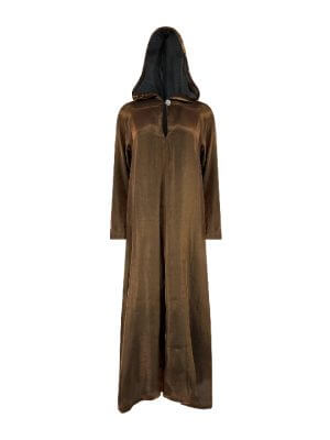 BettyVonChic Glitterati Hooded Gown in Bronze Shimmer