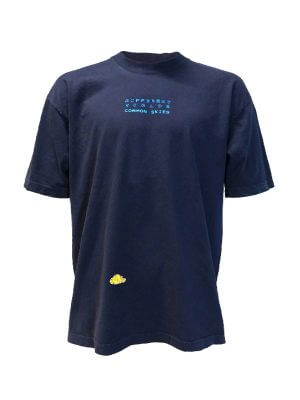 Common Skies Test Print Tee - Electric Navy