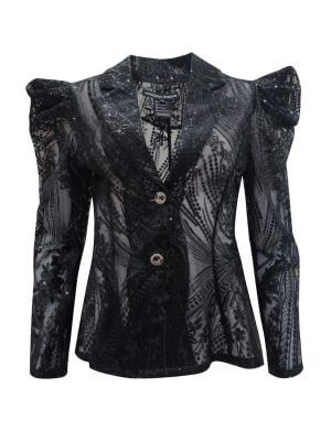 2madison Avenue Signature Black Samantha In Black Lace