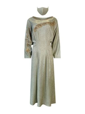 ERUM JAMAL AYELEEN Shimmery Kaftan