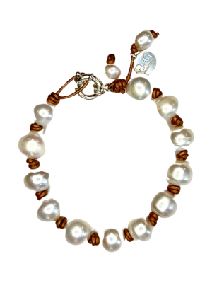 Moody Gray Island Lei Bracelet