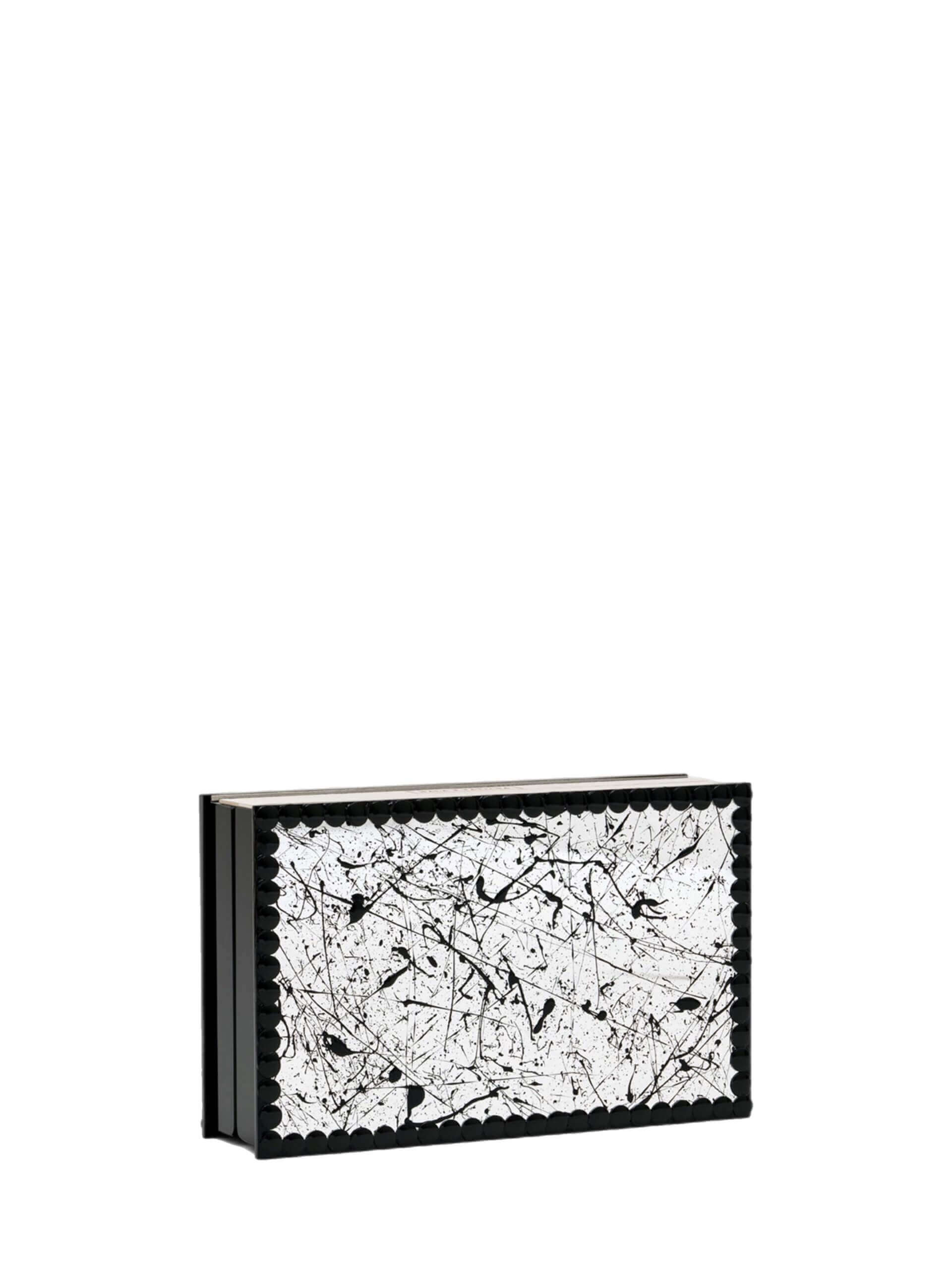 HALA & TATIANA Metallic Black Small Clutch