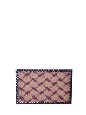 HALA & TATIANA Geometric Print Black Small Clutch