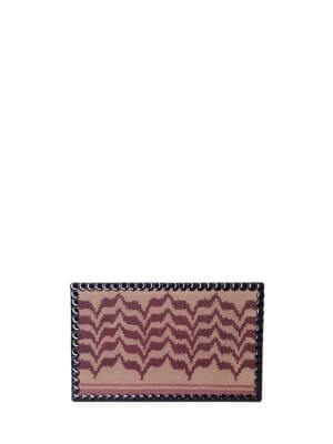 HALA & TATIANA Geometric Print Black Small Clutch