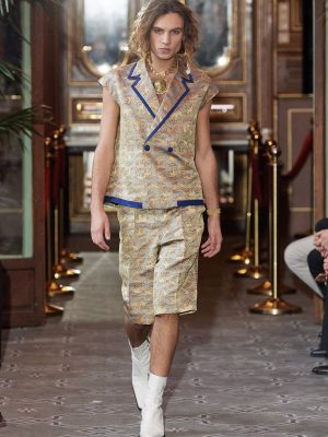HIROMI ASAI Gold Sleeveless Top