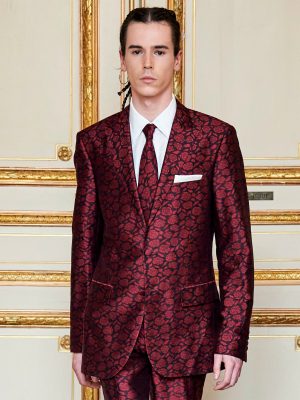 HIROMI ASAI Red Rose Silk Jacket