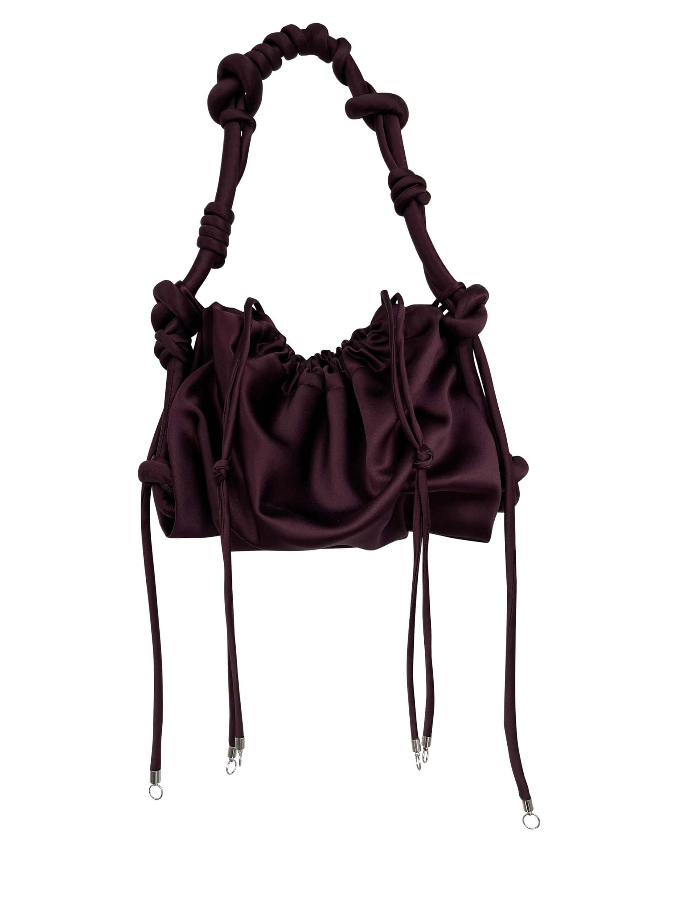 Katie La Res Mini Ikebana Dark Purple Satin