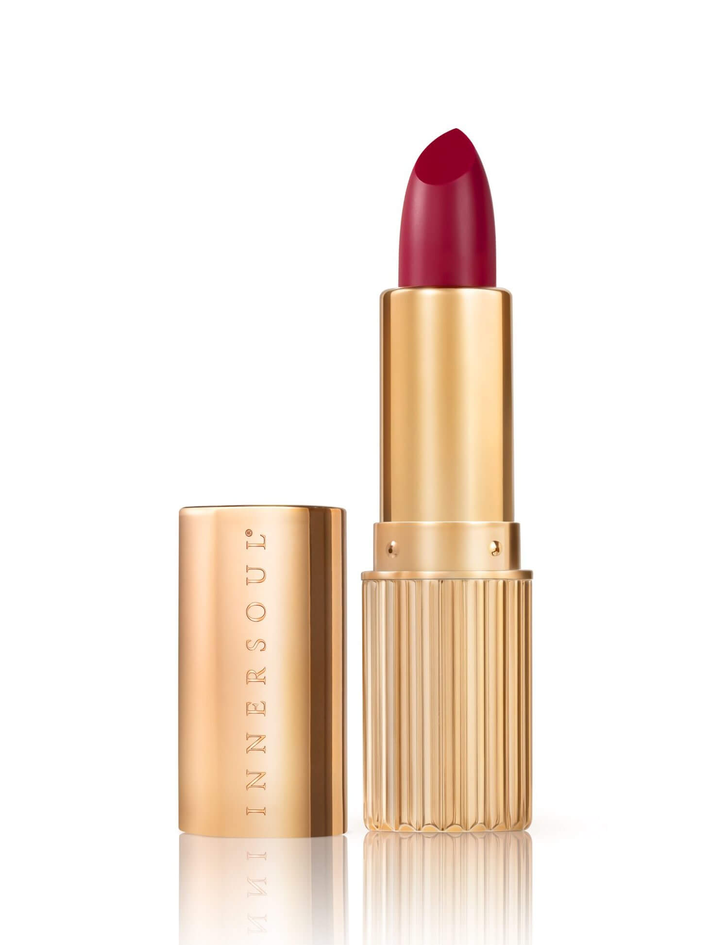 INNERSOUL Red Satin Matte Lipstick Lipstick Long-Wearing Full Matte Normal Stick Lip Makeup (Copy) - Image 2