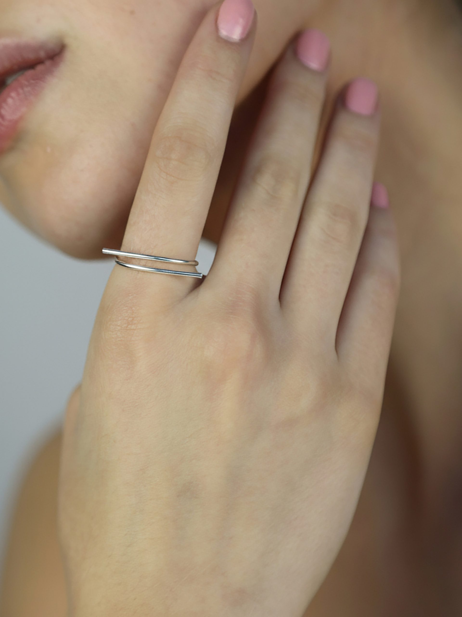 IZA BY SILVIA DAVILA - BRIE SILVER RING - Image 3