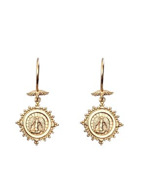 IN CAUDA VENENUM CELESTE earrings