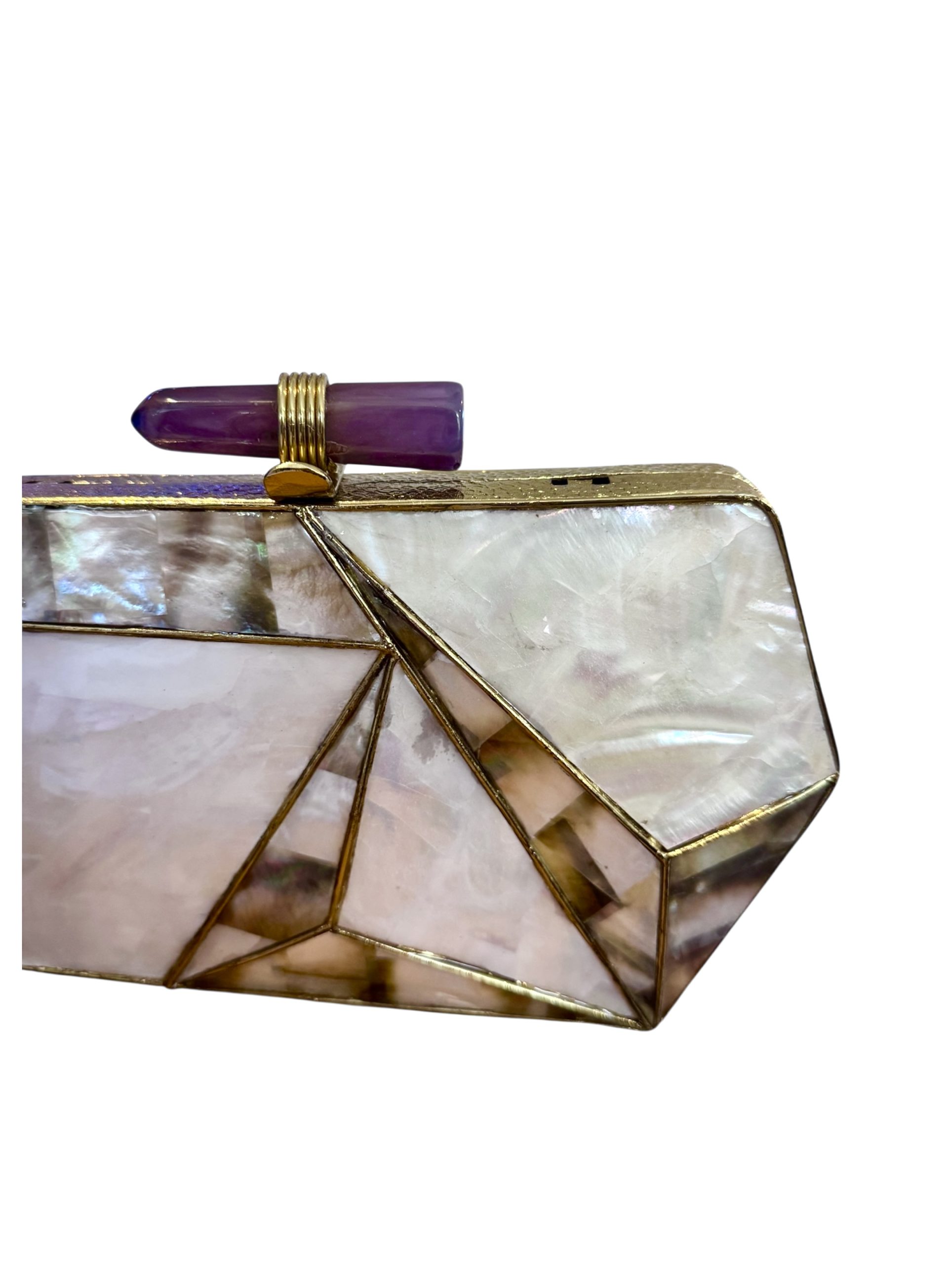 Indus Threads Ivory/Cream Clutch - Image 3