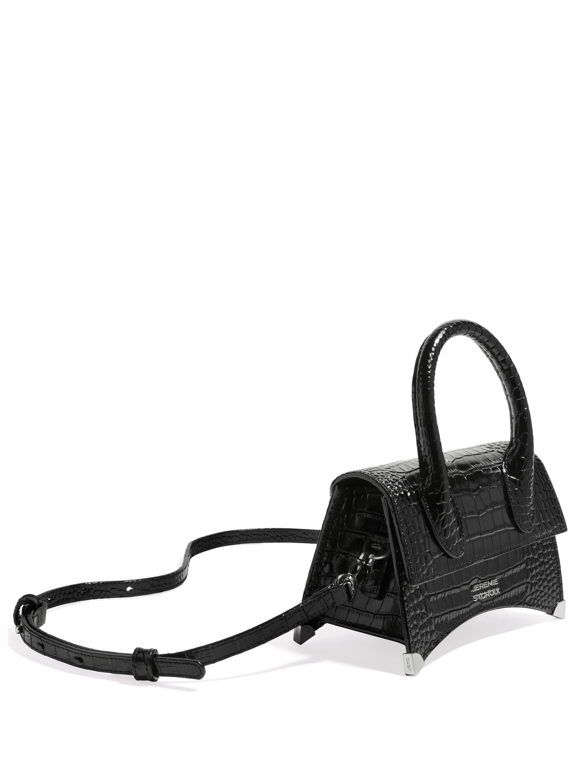 JEREMIE ST.CROIX Black Leather Small Crossbody - Image 4
