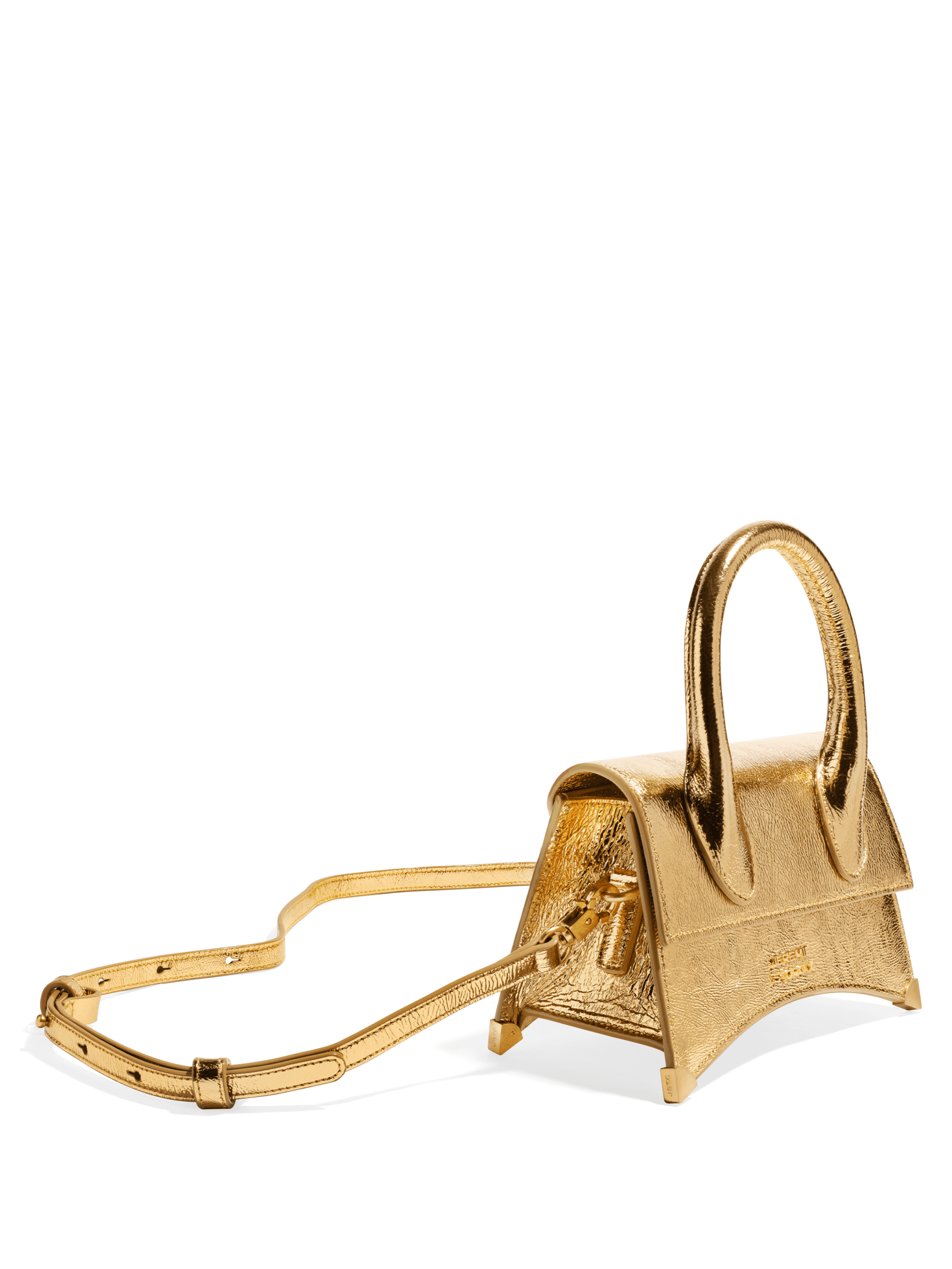 JEREMIE ST.CROIX Gold Leather Small Crossbody - Image 4
