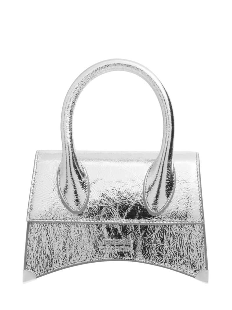 JEREMIE ST.CROIX Silver Leather Small Crossbody – Flying Solo NYC