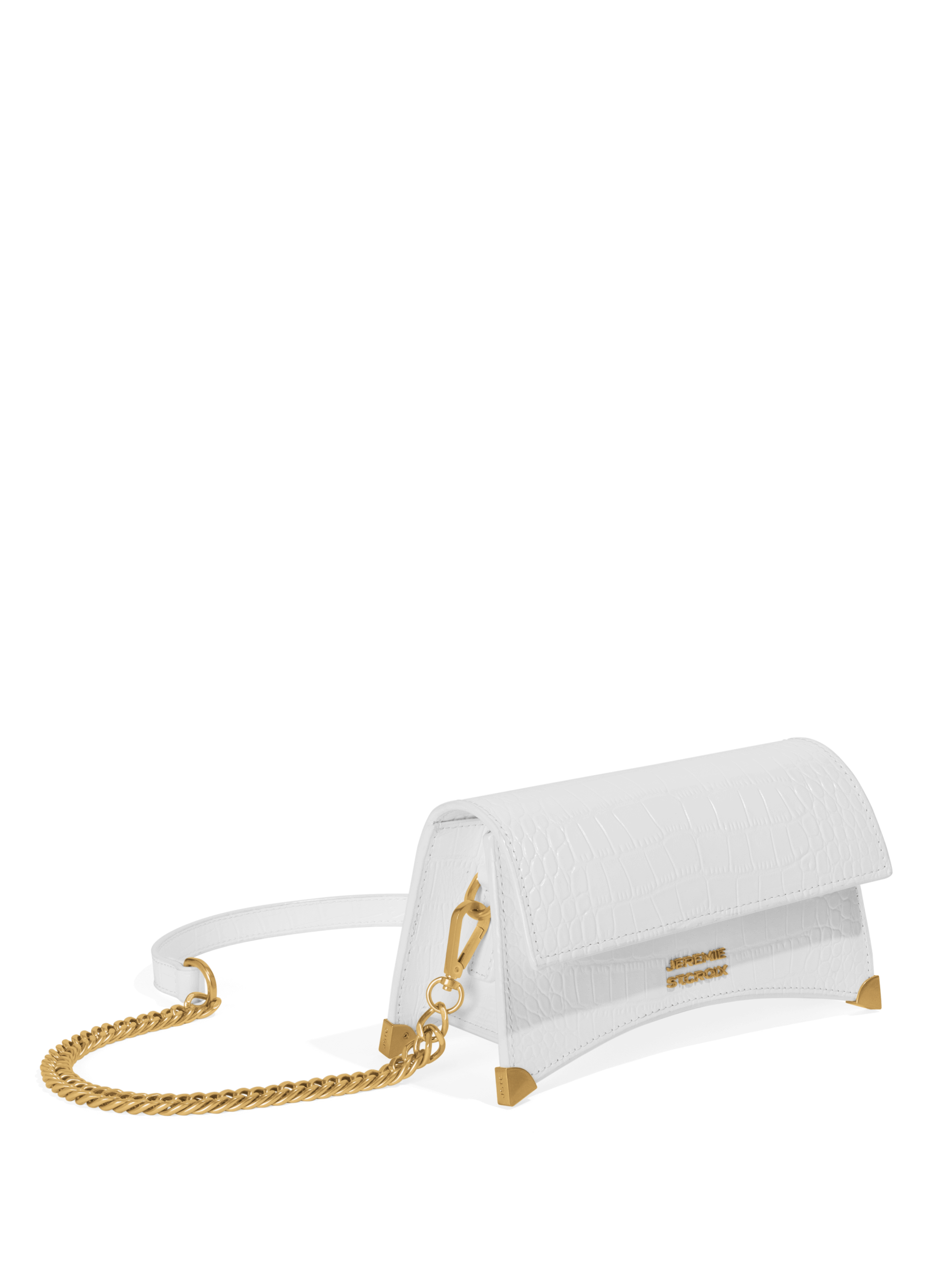 JEREMIE ST.CROIX White Leather Small Clutch - Image 4