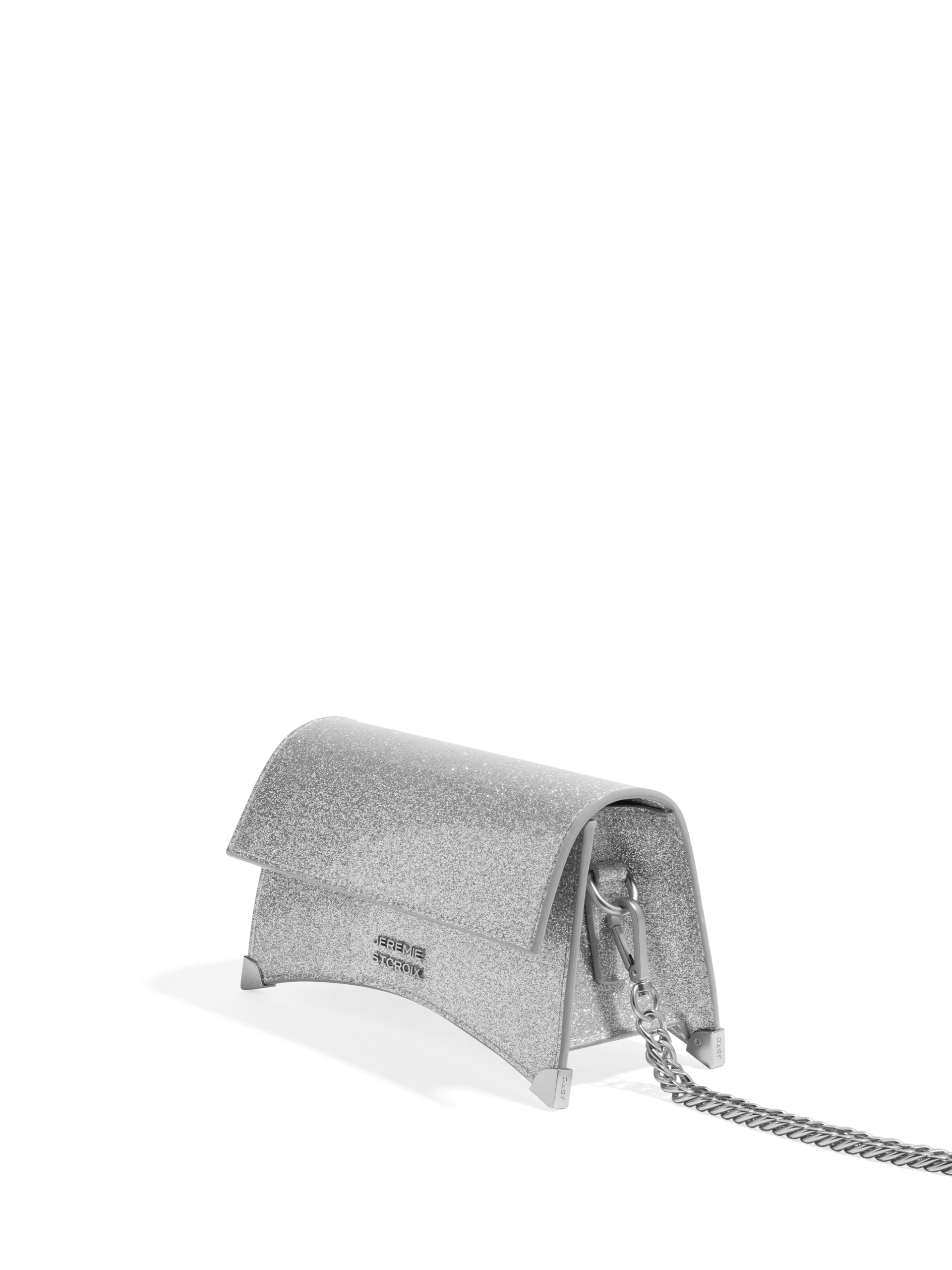 JEREMIE ST.CROIX Silver Patent Leather Small Clutch - Image 4