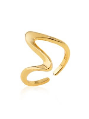 Jewellery Bar Gold Brass Ring