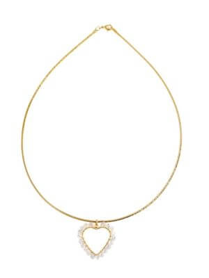 Jewellery Bar White Crystal Necklace