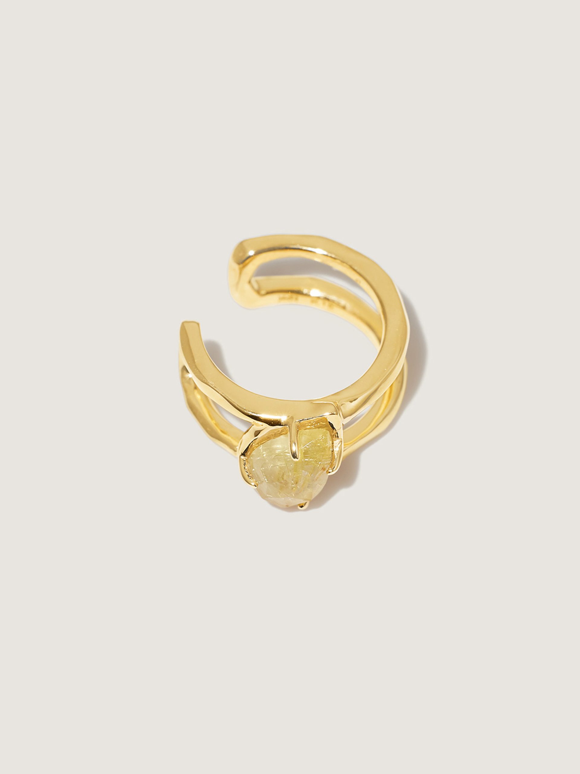 KAKERA Yellow Crystal Ear Cuff - Image 2