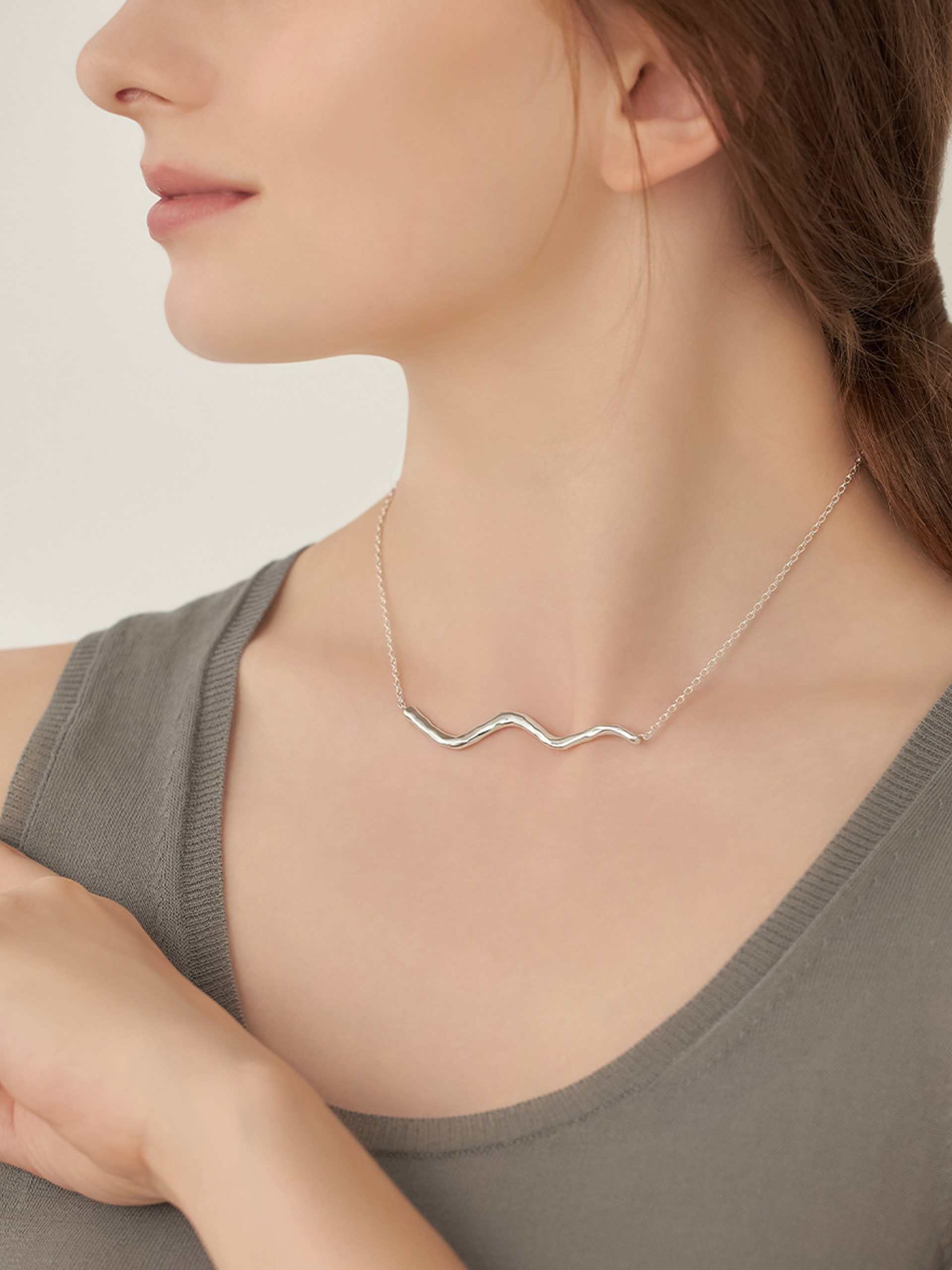 KAKERA Silver Necklace - Image 3