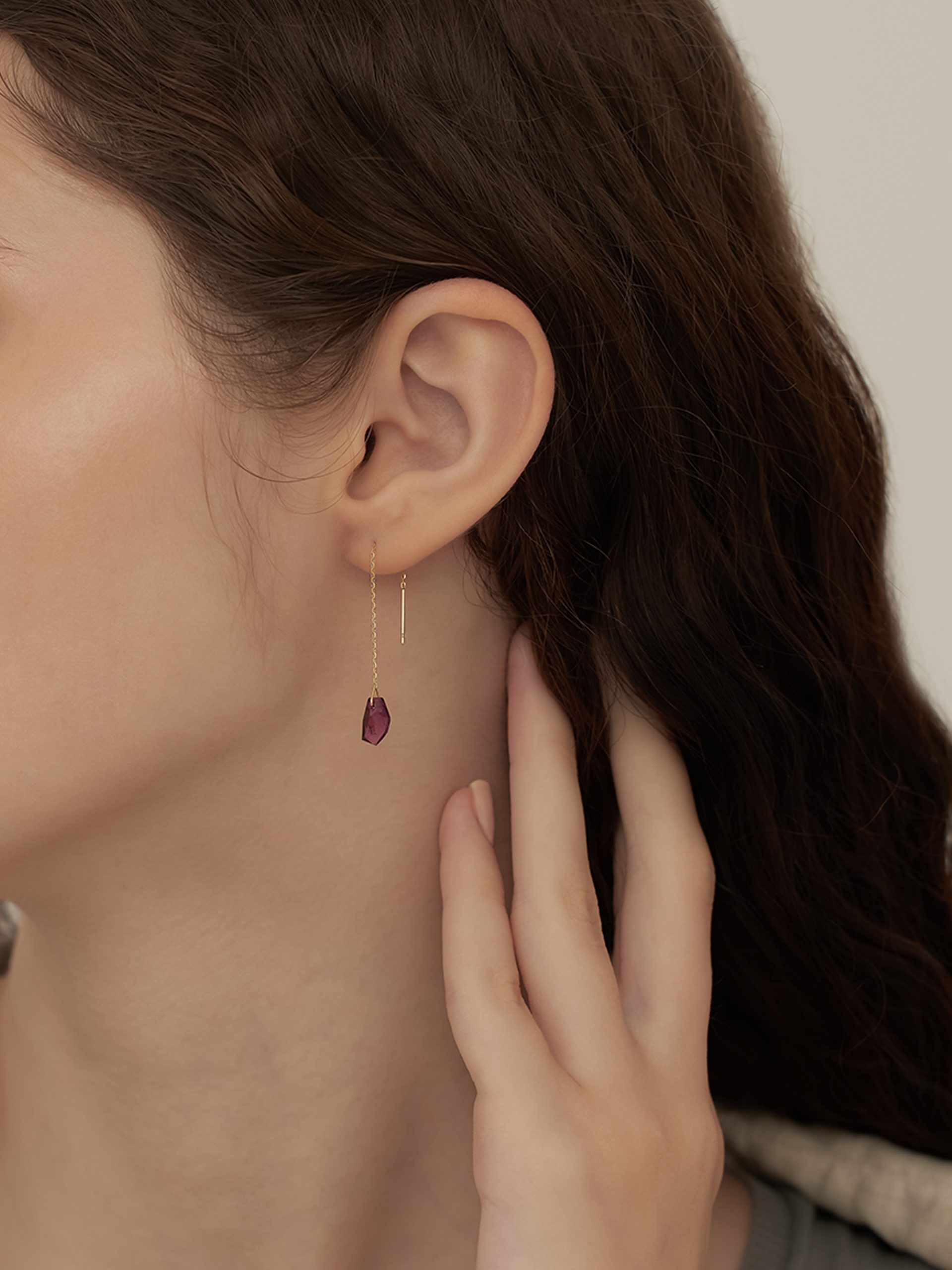 KAKERA Pink Tourmaline Earrings - Image 3