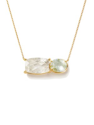 KAKERA Gold Aquamarine Necklace
