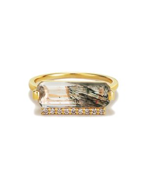 KAKERA Quartz Gold Crystal Ring