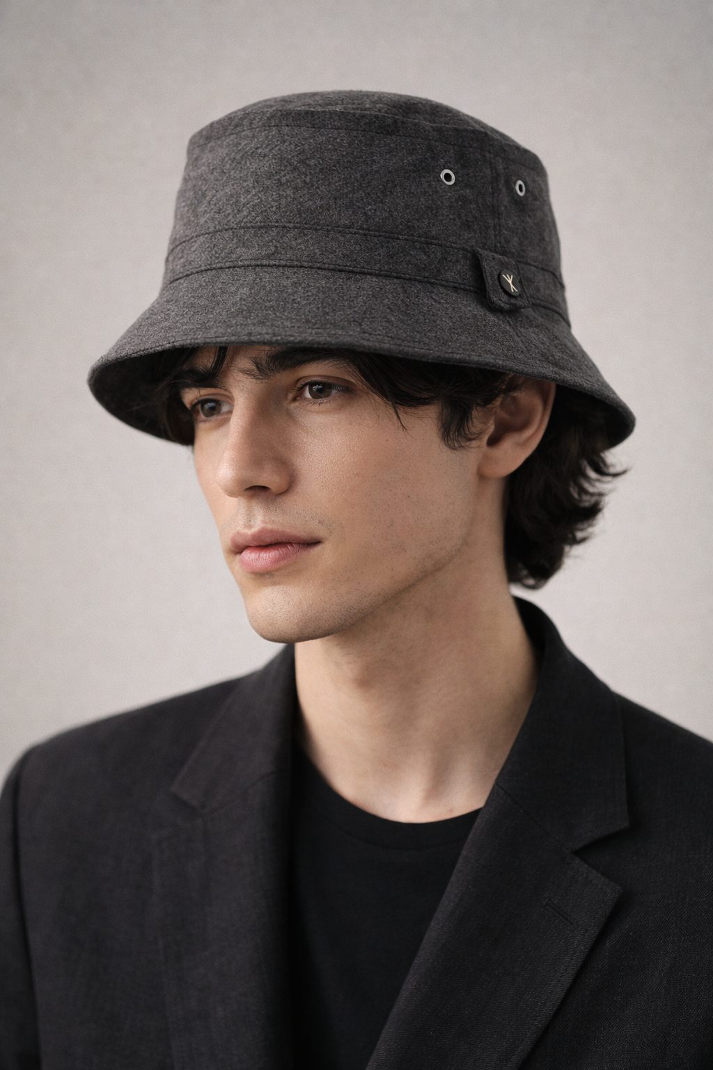 KOJI YAMANISHI Grey Fashion Hat - Image 8