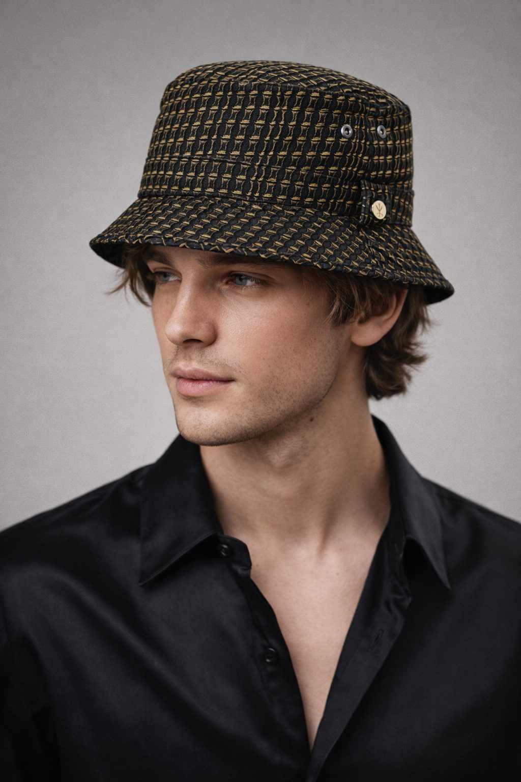 KOJI YAMANISHI Gold Fashion Hat - Image 9