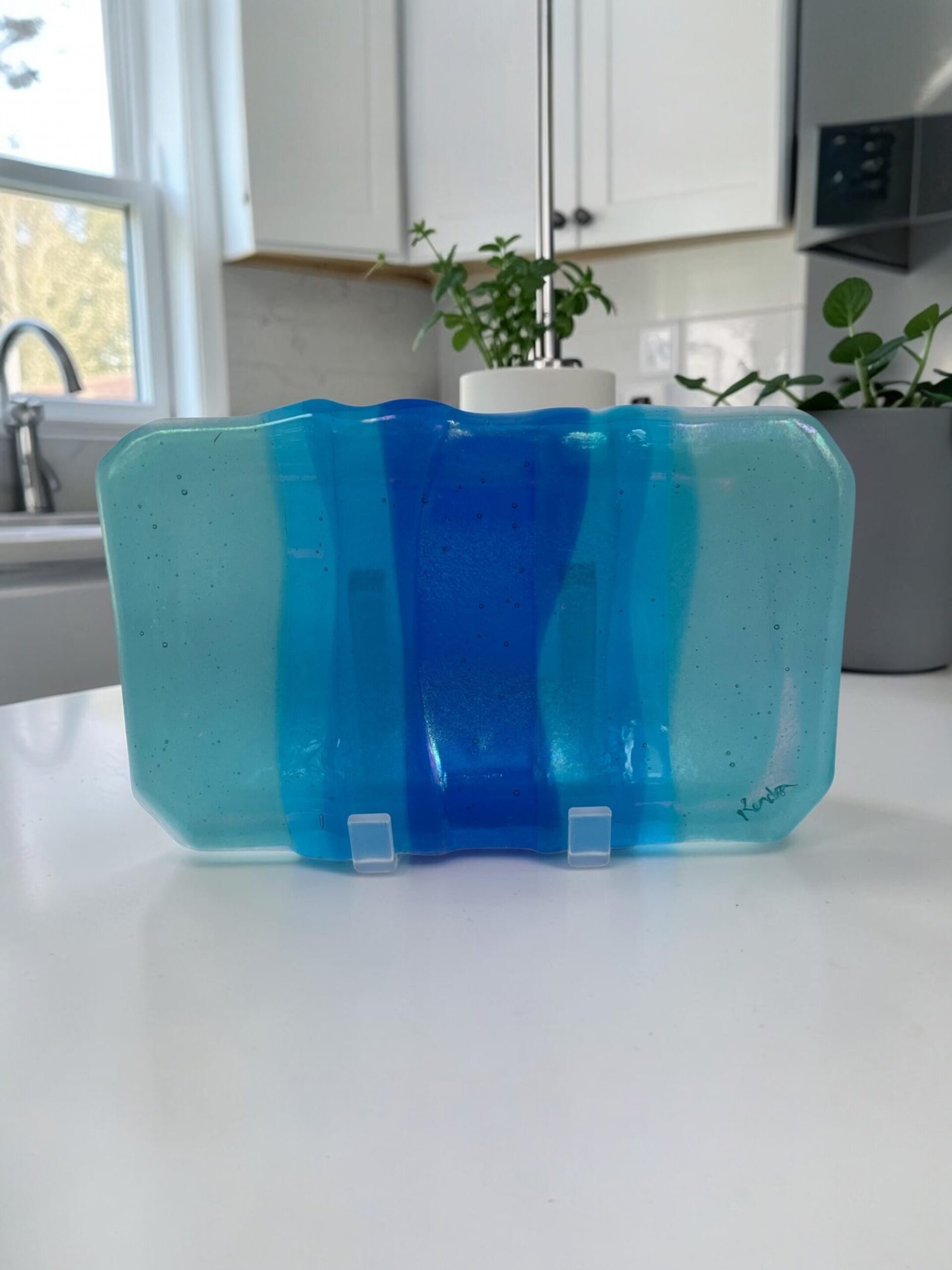 Kendra Schneider Blue Blue Gradient Dish Artwork - Image 3