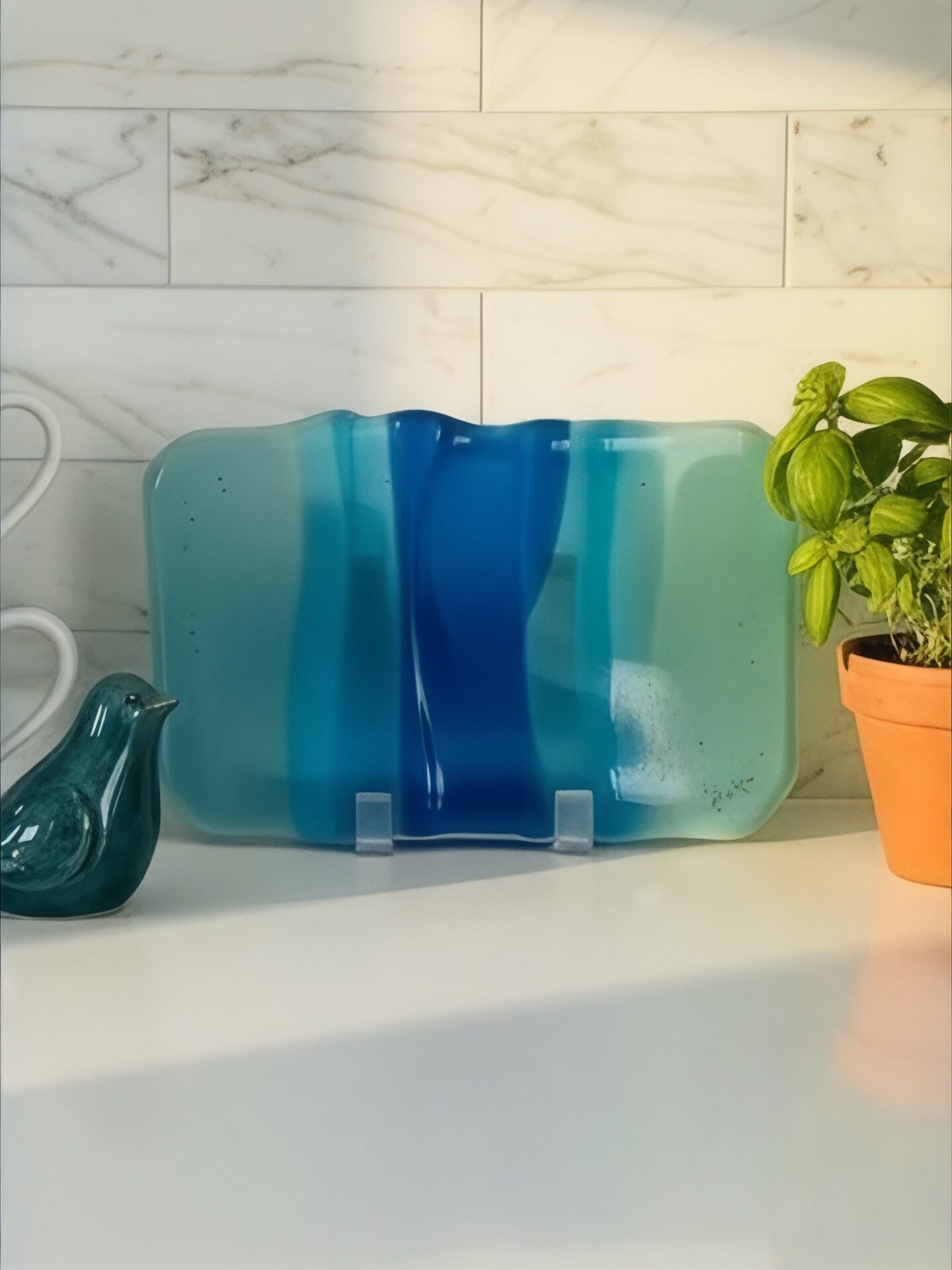 Kendra Schneider Blue Blue Gradient Dish Artwork - Image 2