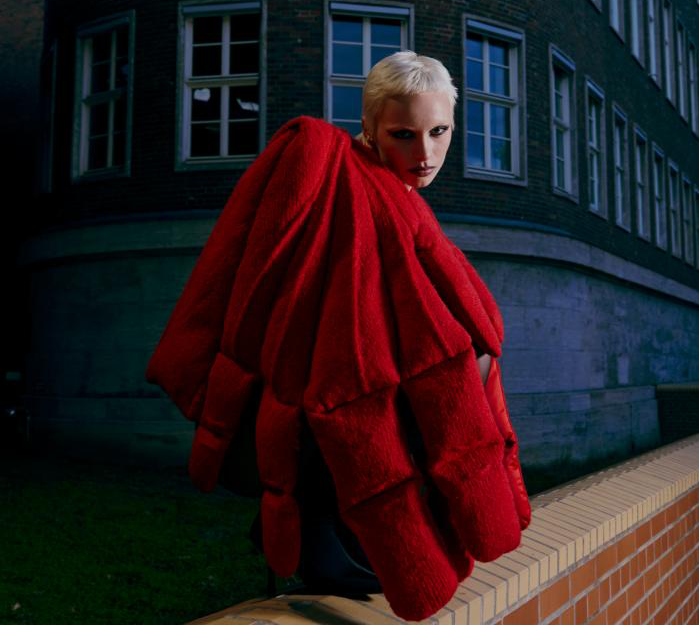 LD-13 collection, an avant-garde fashion reflection on inner conflict and society, blending art, sustainability, and individuality.