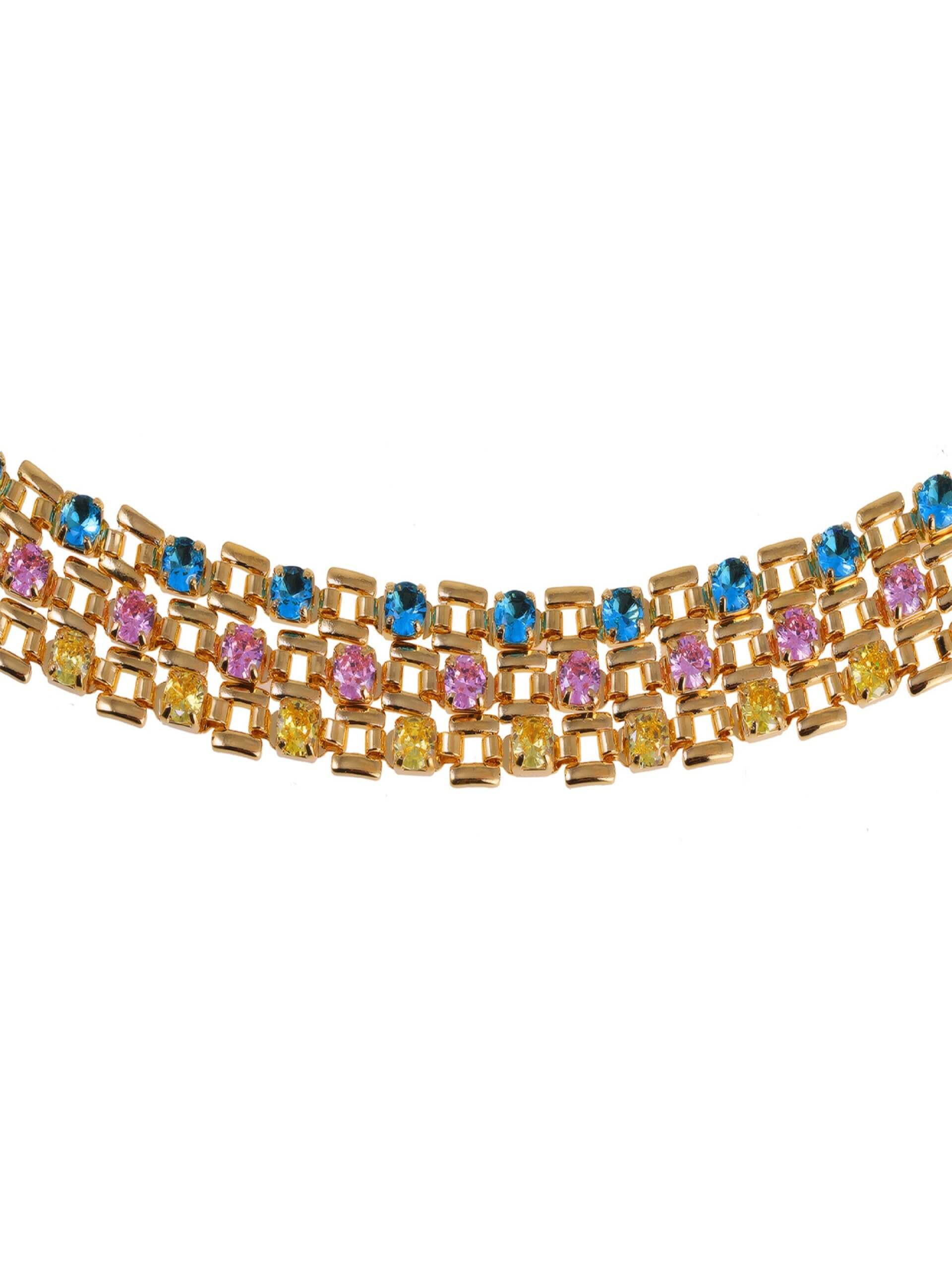 LNB JEWELLERY Multi Color Chain Necklace - Image 4