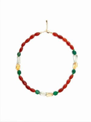 LNB Jewellry Multi-Color Agate Necklace