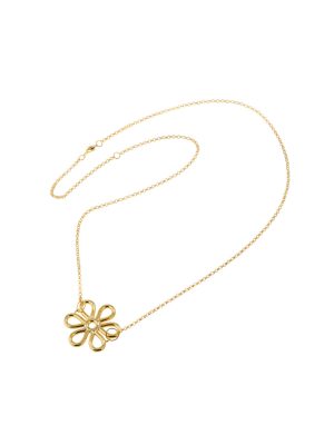 LNB JEWELLERY Single Gold Flower Necklace