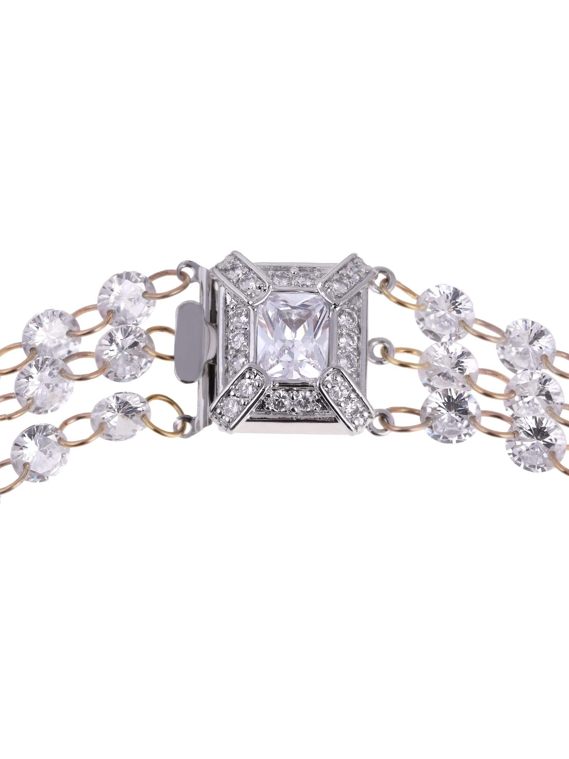 LNB JEWELLERY Cubic Zirconia Top Shine Bracelet