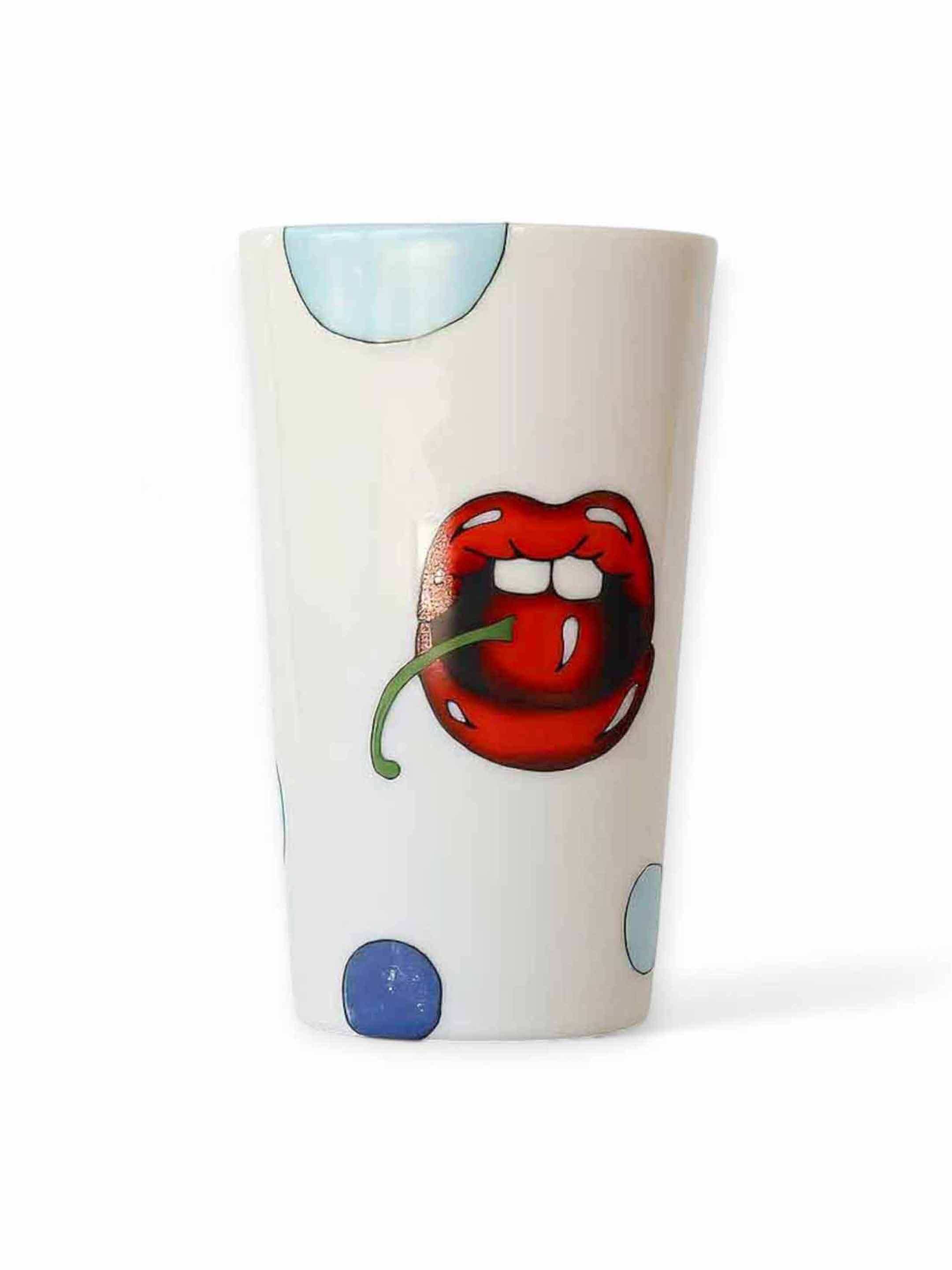 Lali Design Studio Pop Art Cool Tumbler Hand-Painted Porcelain - Image 3