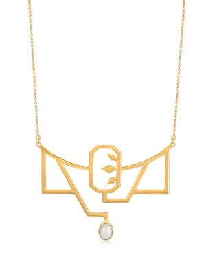 Let's Curate Gold Brass Necklace