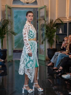 Little Bit Different Lace Trench Coat