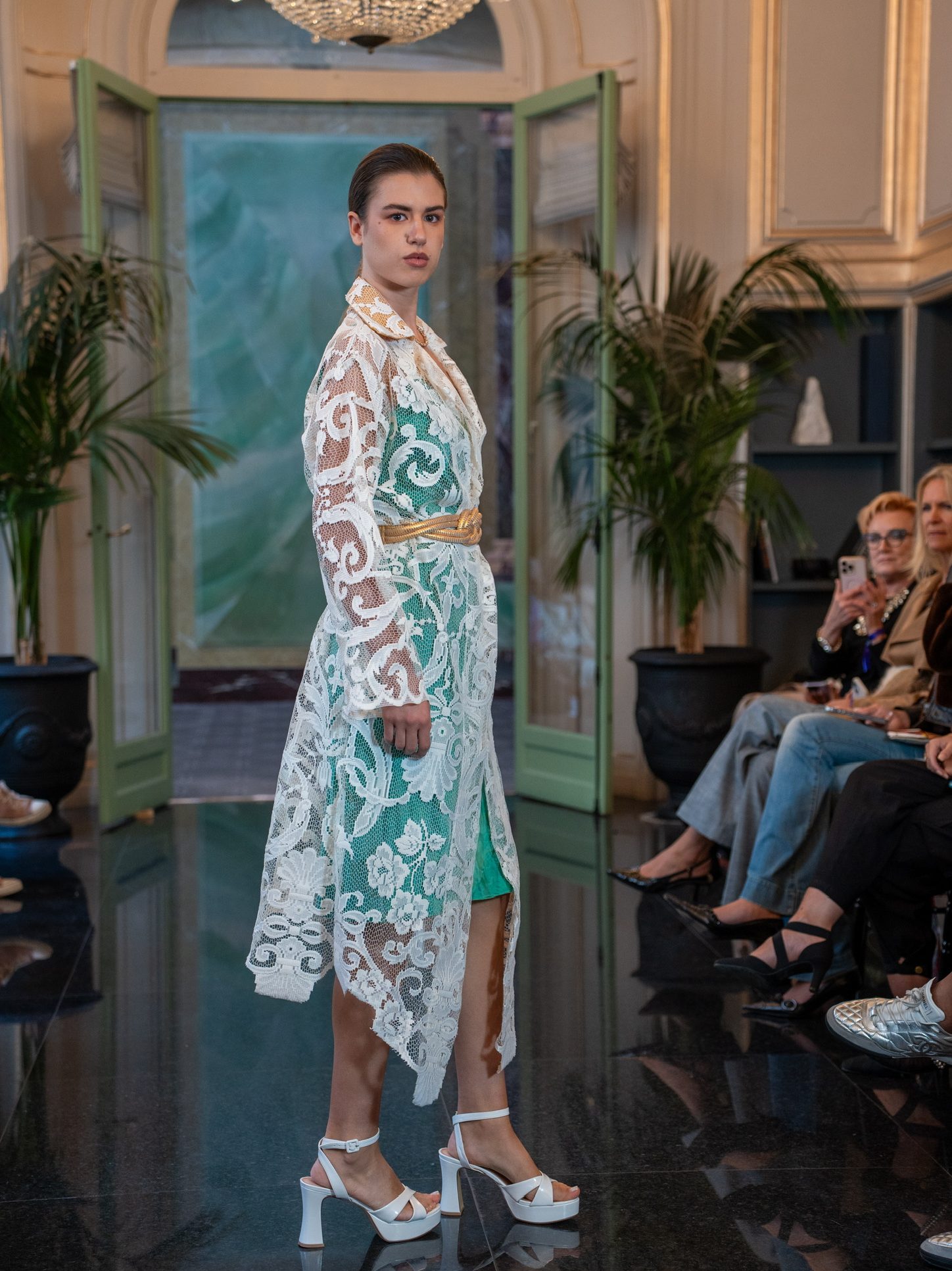 Little Bit Different Lace Trench Coat