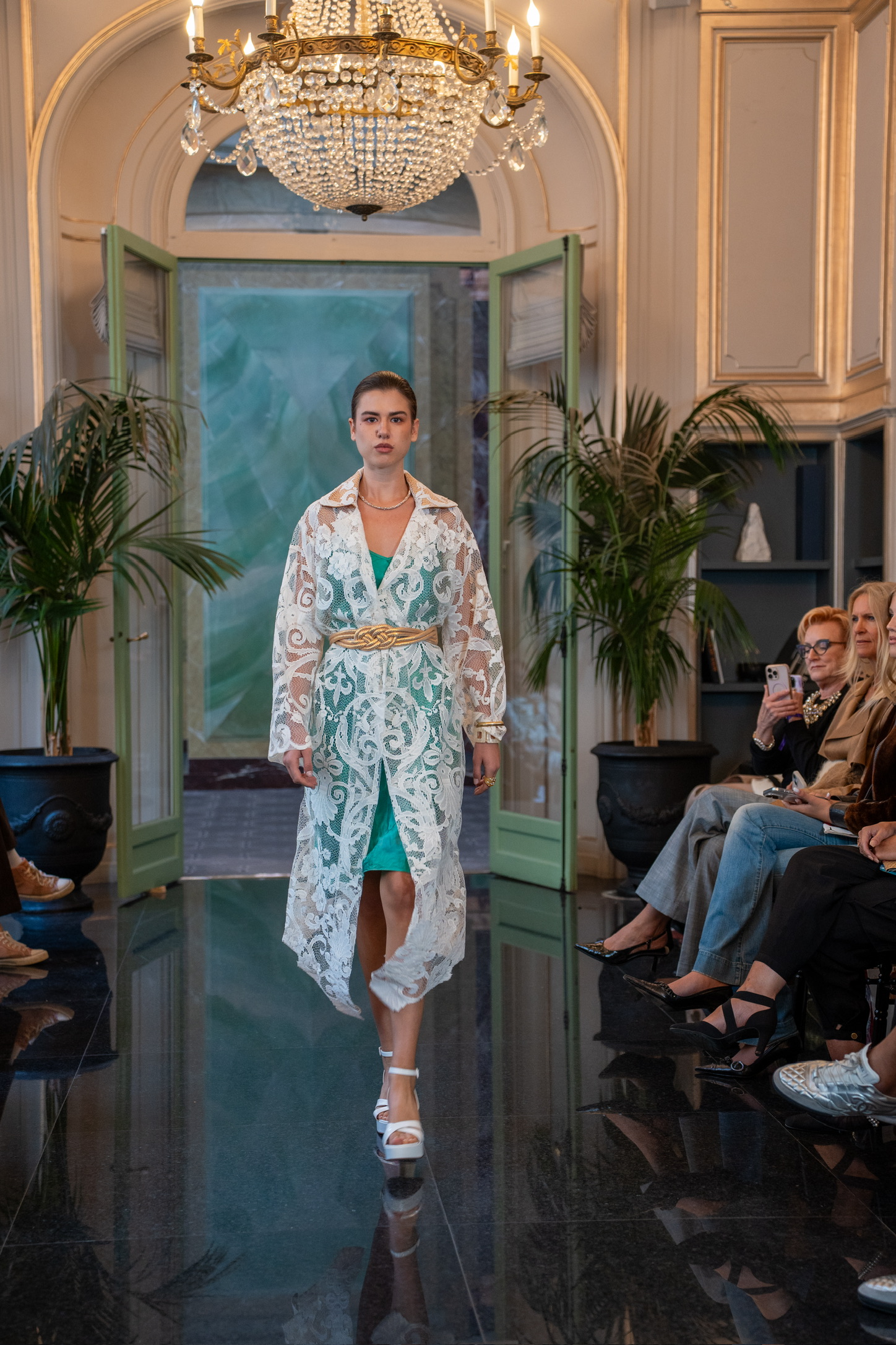 Little Bit Different Lace Trench Coat - Image 3