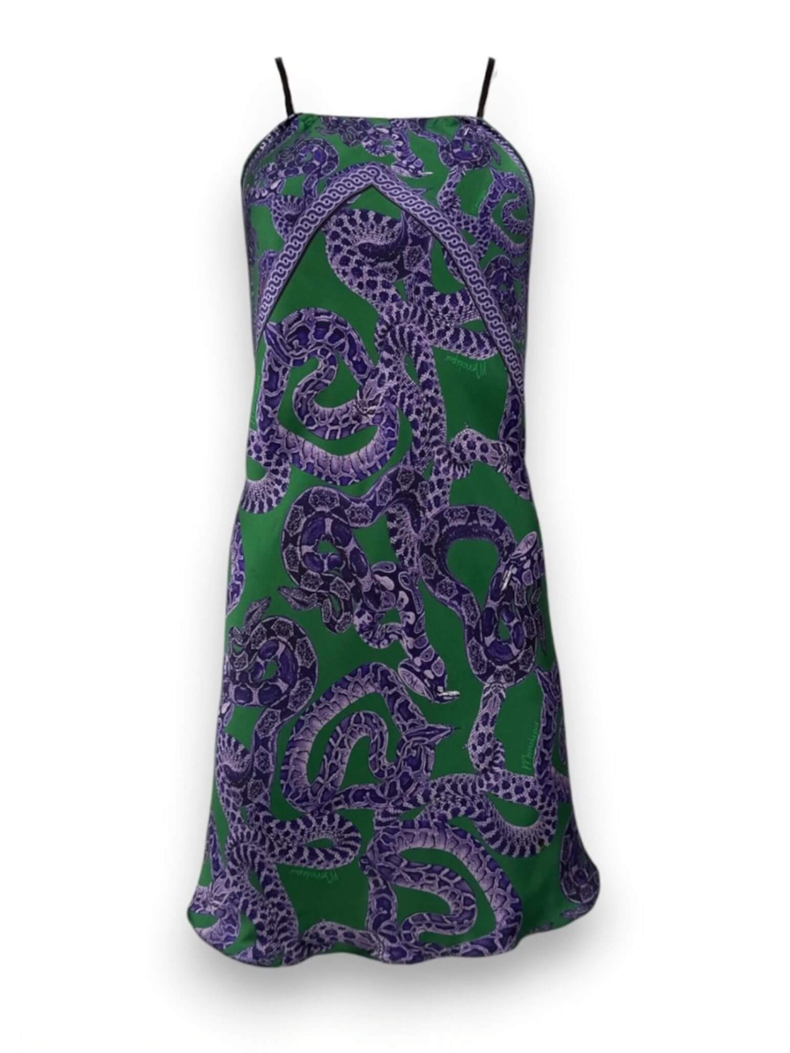 MONZLAPUR Scarf Dress Mini - Purple x Jade