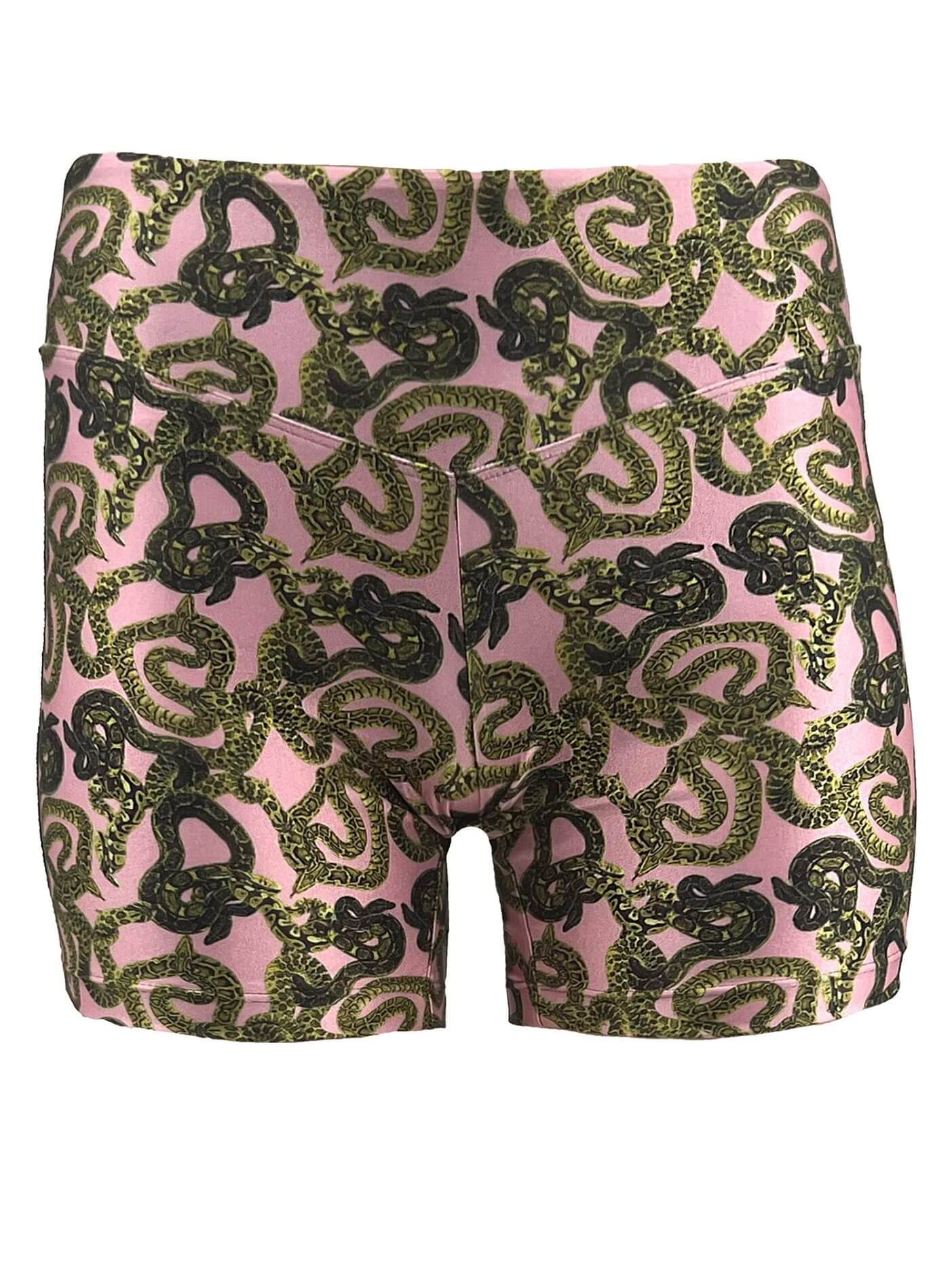MONZLAPUR SS23 - Snake Biker Shorts - Pink