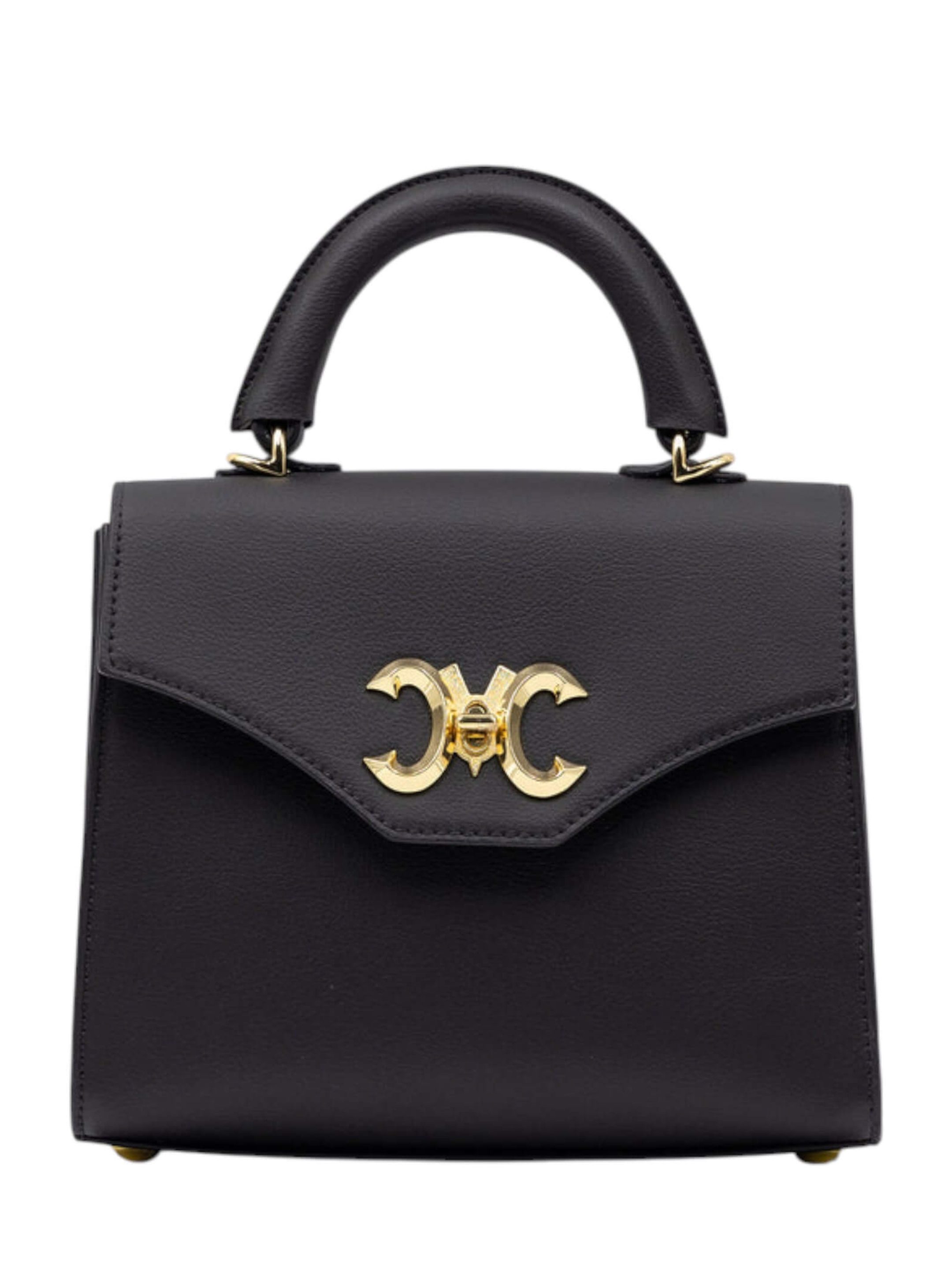 Mariana Malni Black Calf Leather Evening