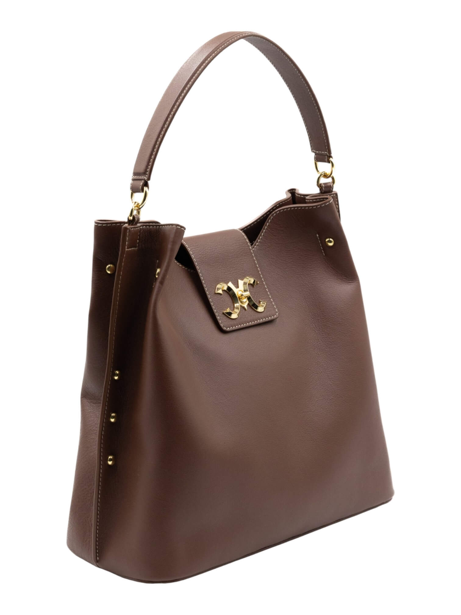 Mariana Malni Brown Calf Leather Hobo - Image 2