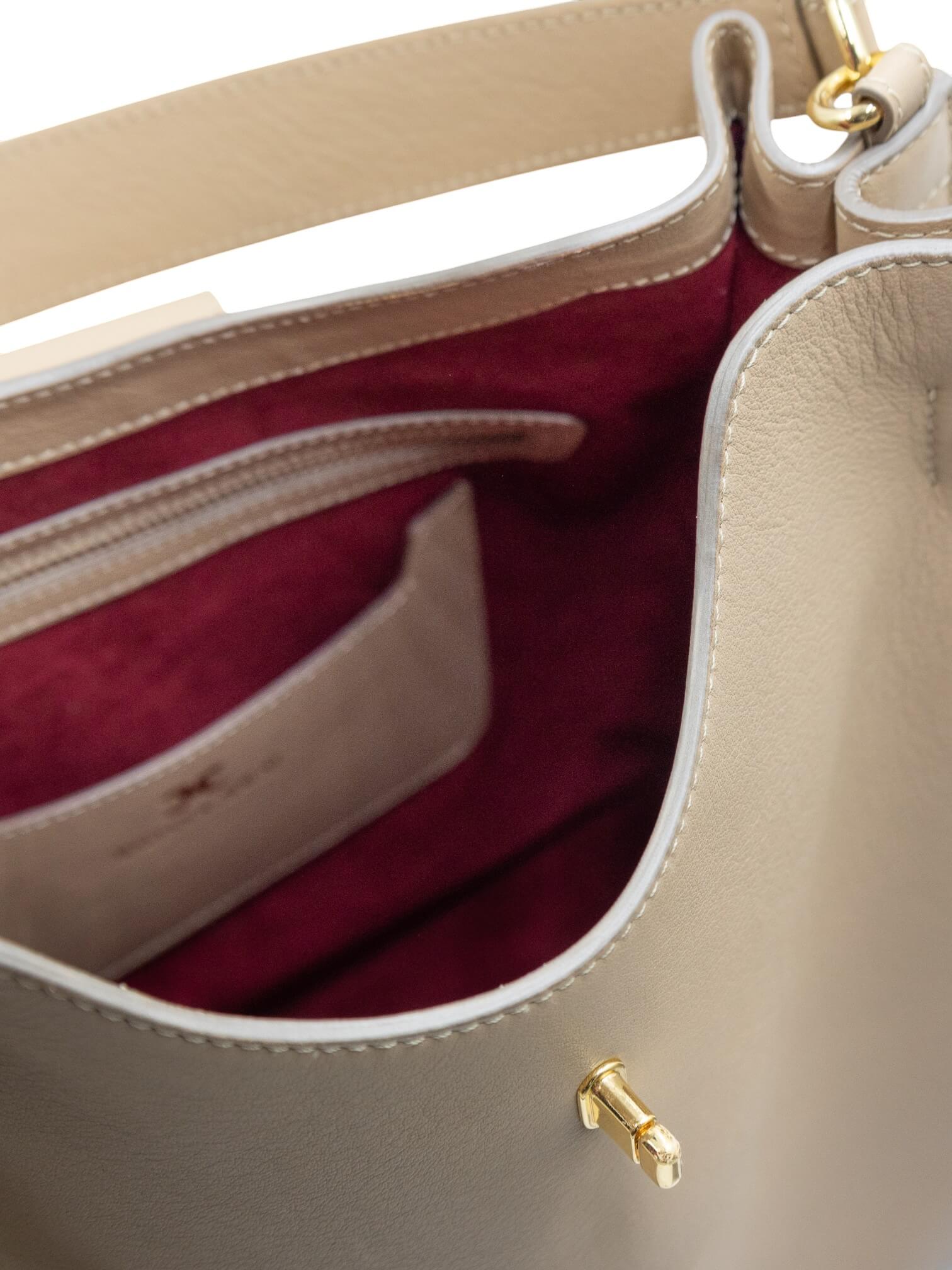 Mariana Malni Tan/Beige Calf Leather Medium Hobo - Image 3