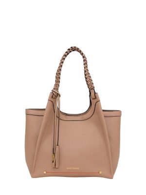 MONTEMARÉ Tan/Beige Faux Leather Tote