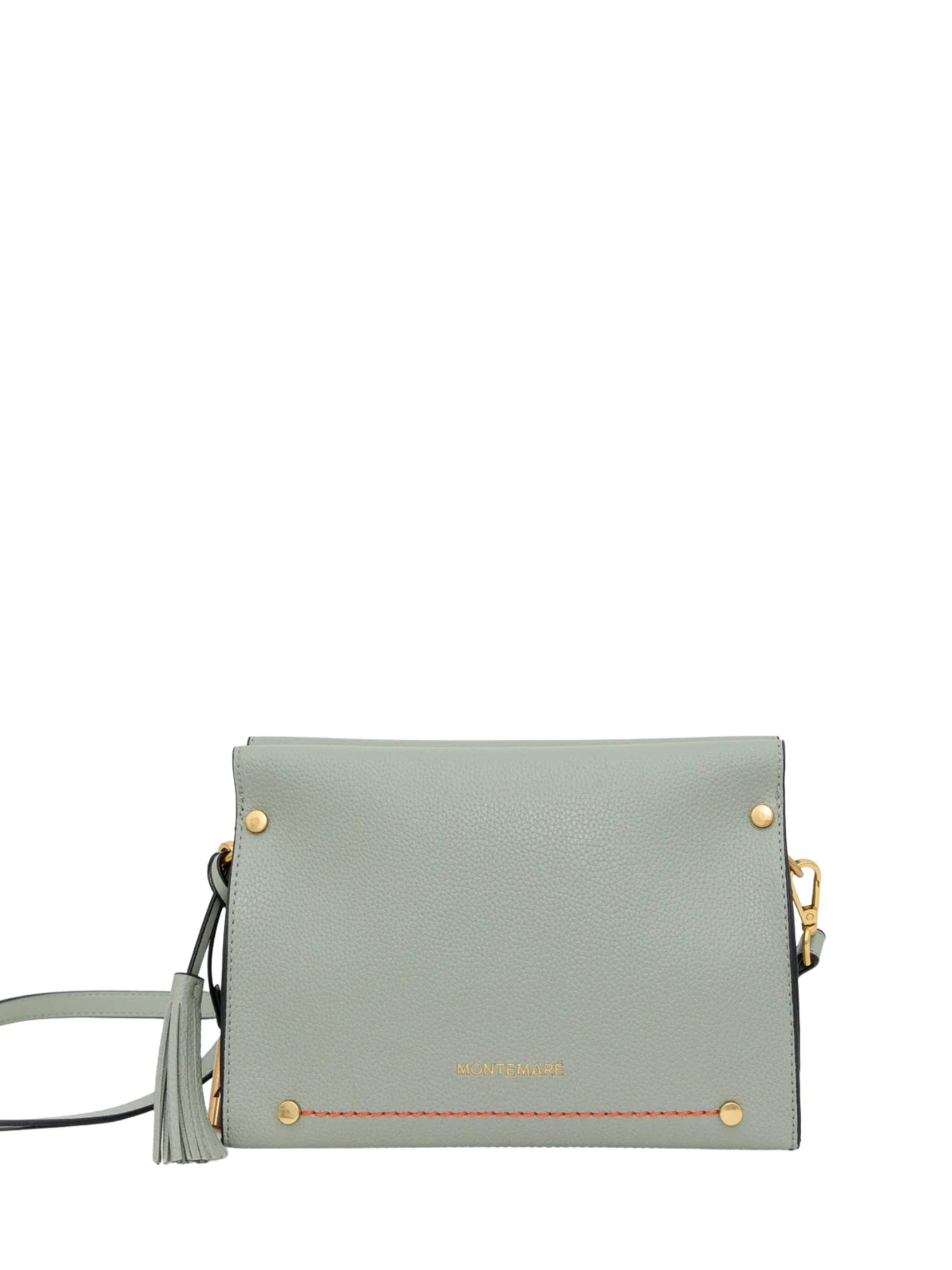 MONTEMARÉ Blue Faux Leather Crossbody