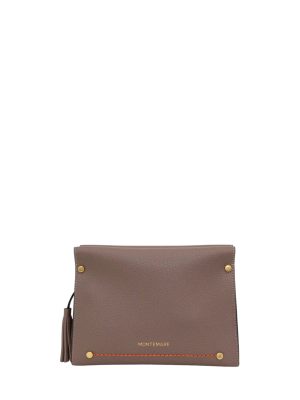 MONTEMARÉ Brown Faux Leather Crossbody