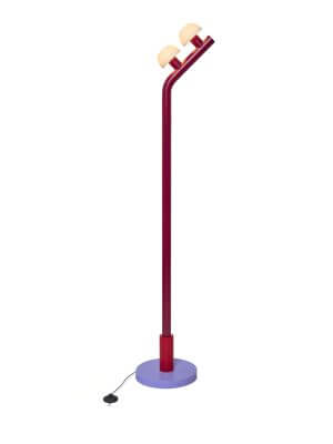 Mr. Johns Goods Woaw Double Tilt Purple Floor Lamp
